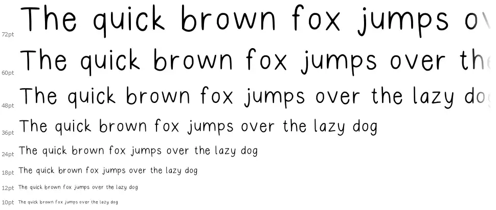 Lazy Studentfont waterfall