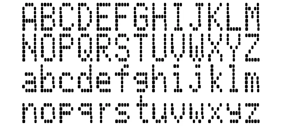 LCD AT&T Phonefont specimens