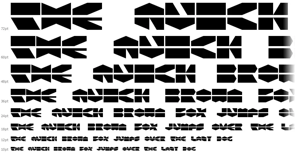 LDR Hexatronfont waterfall