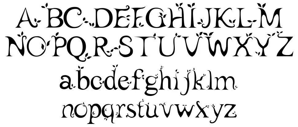 Leaf 1font specimens