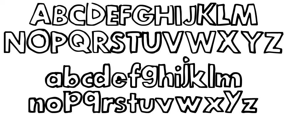 Legit Outlinefont specimens