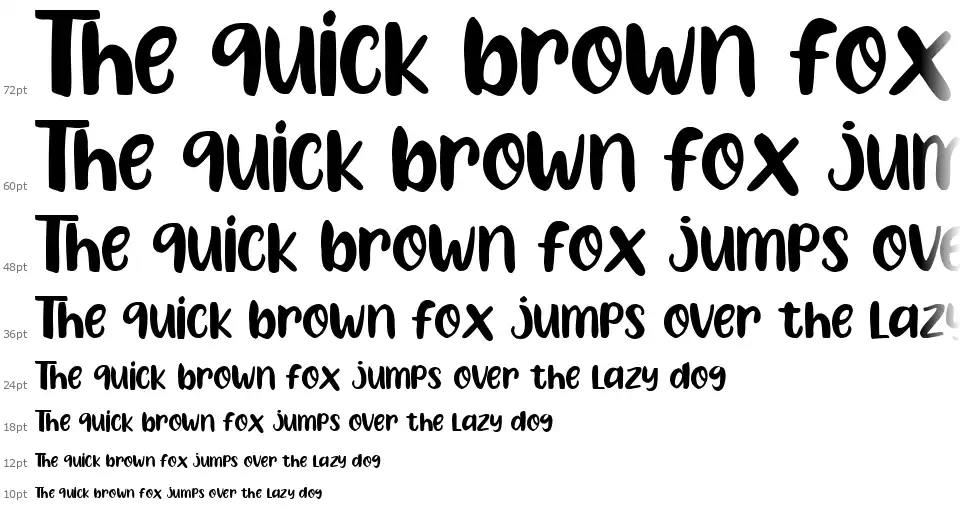 Lemon Fridayfont waterfall