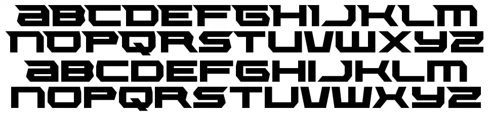 Lethal Forcefont specimens
