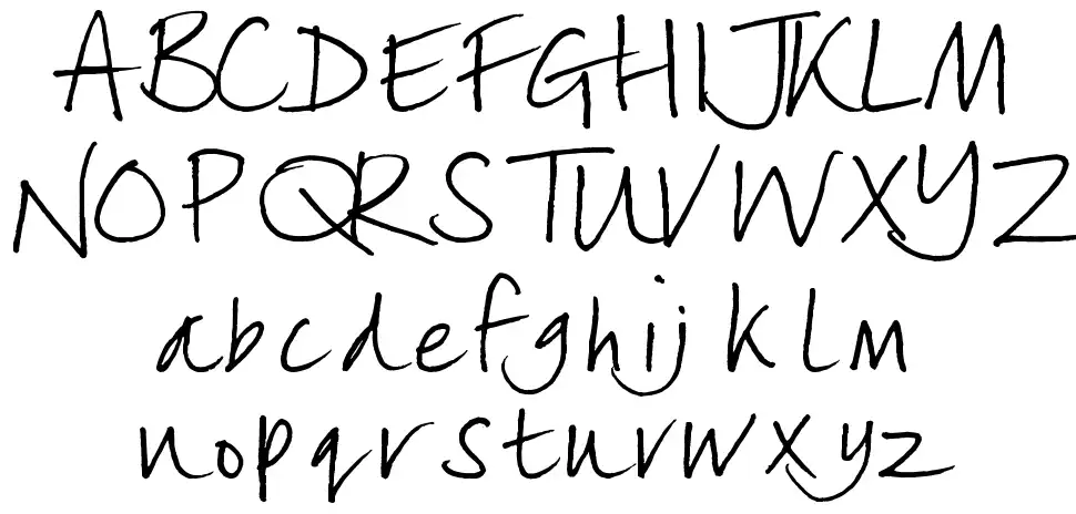Lizzielongstockingfont specimens