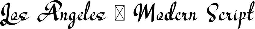 Los Angeles - Modern Script