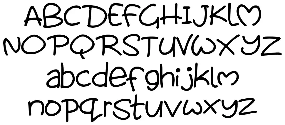 Loveablesfont specimens