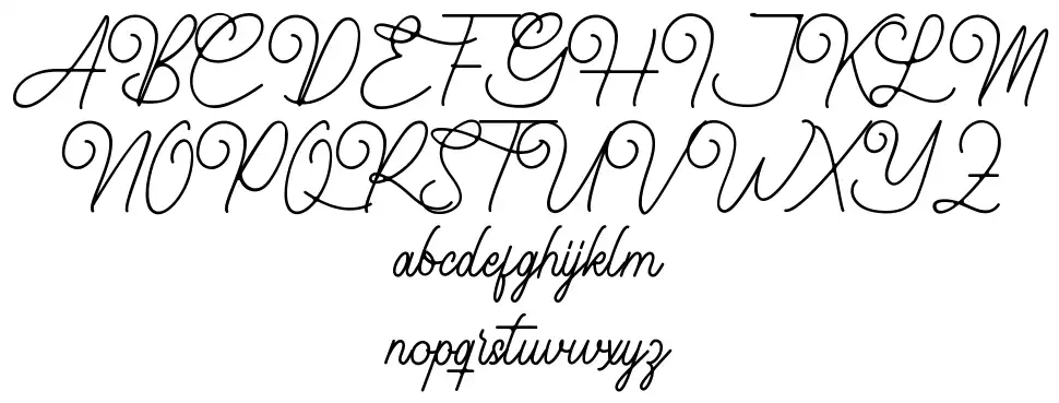 Lovelinessfont specimens