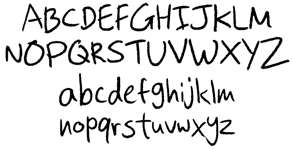 LT Colored Pencilfont specimens