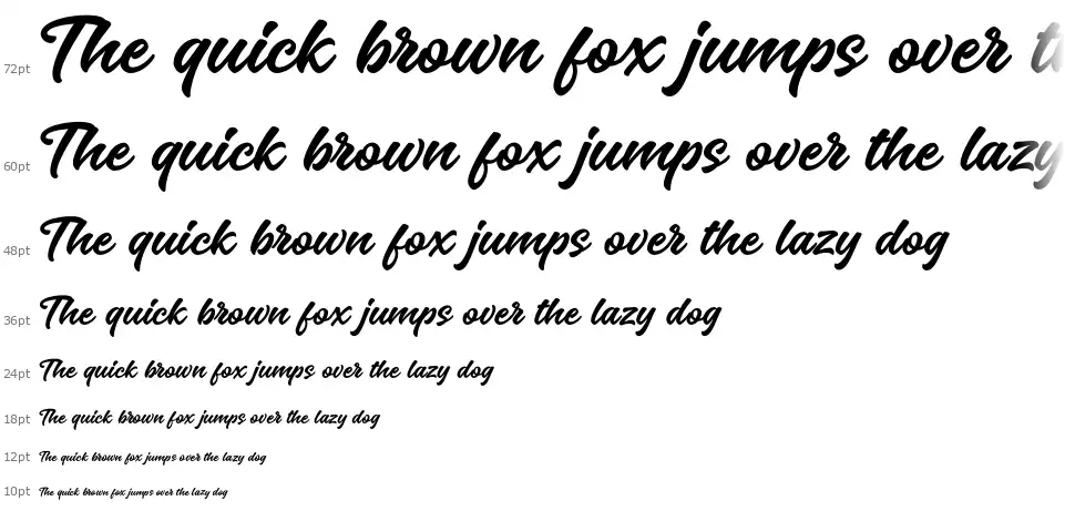 Lumpia Brushfont waterfall