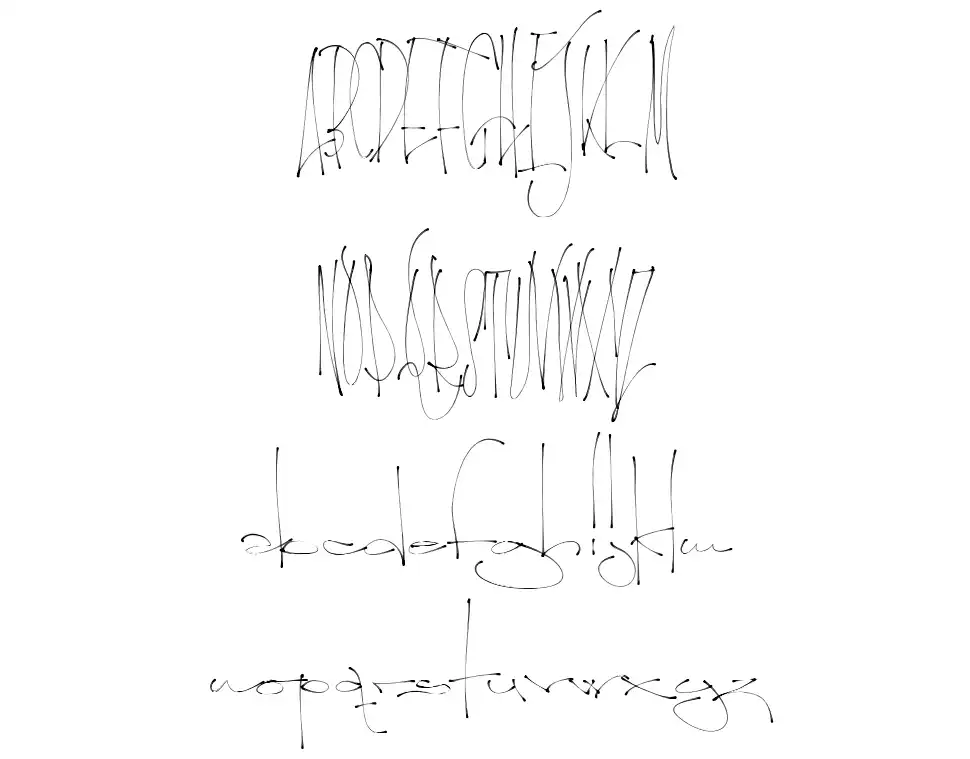 Lyrics Movementfont specimens