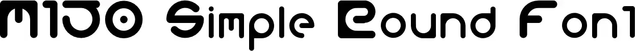 M150 Simple Round Font