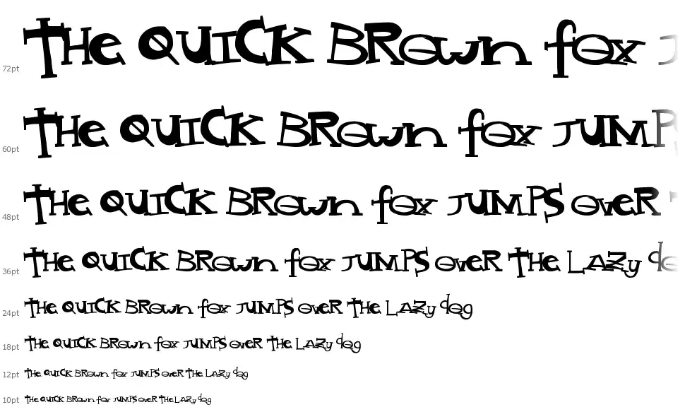 Mad Stylefont waterfall