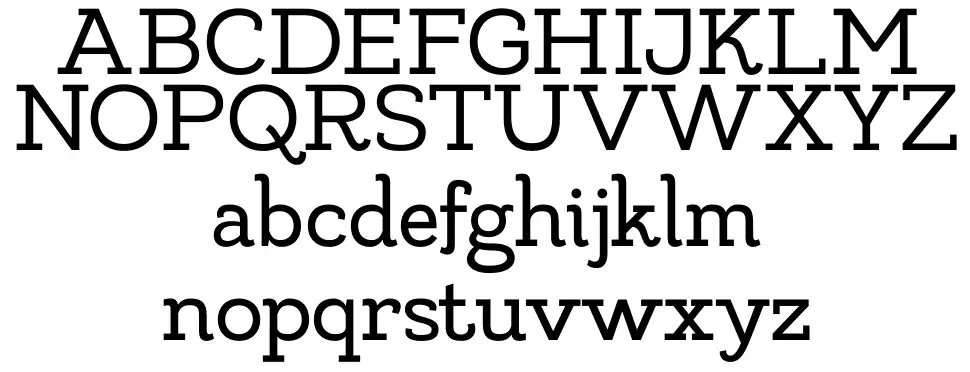 Made Likes Slabfont specimens