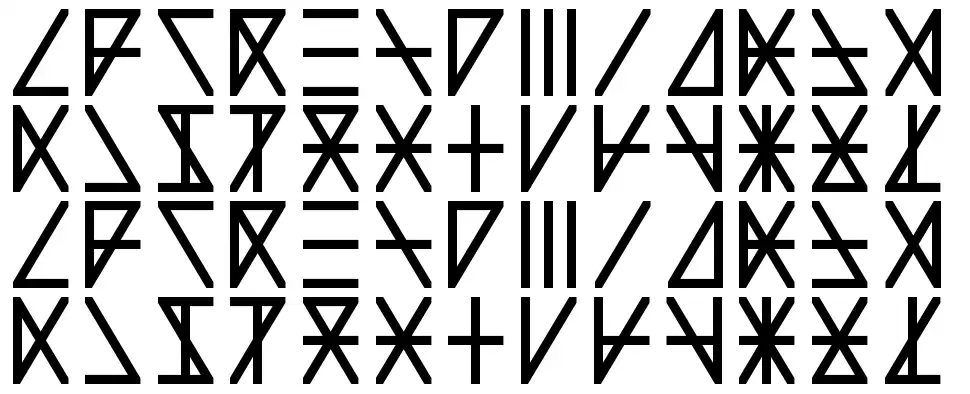 Madeon Runesfont specimens