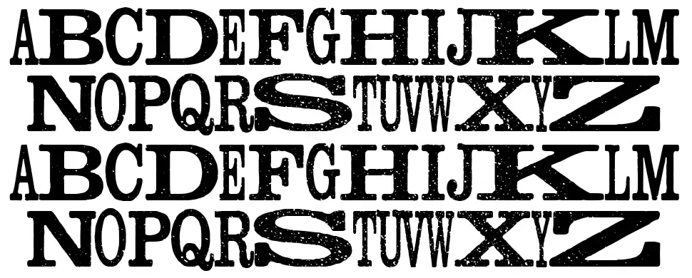 Madness Pressfont specimens