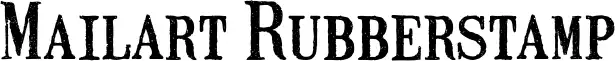 Mailart Rubberstamp