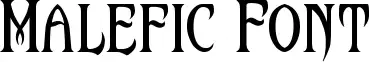 Malefic Font