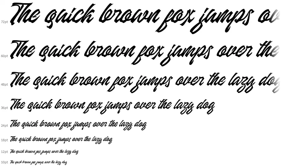 Manhattan Brushfont waterfall