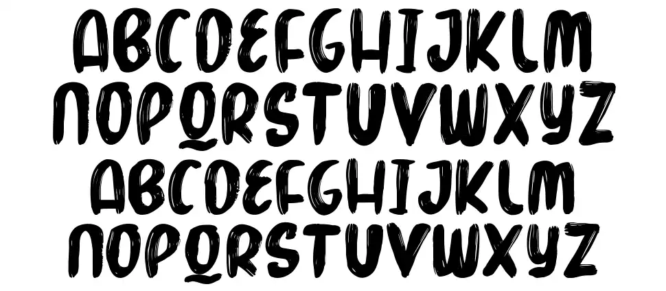 Marker Brushfont specimens