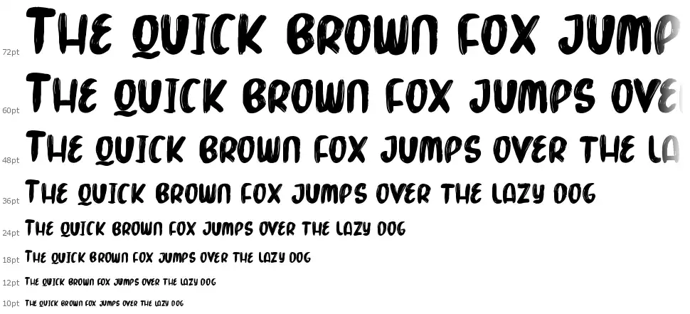 Marker Brushfont waterfall