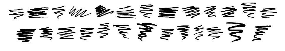 Marker Scribblesfont specimens