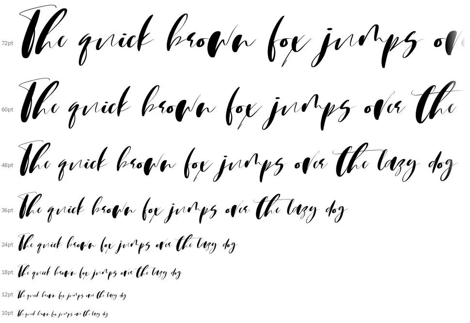 Martin Scriptfont waterfall
