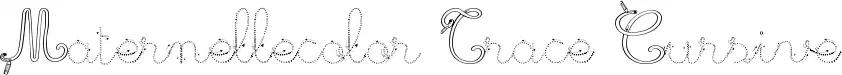 Maternellecolor Trace Cursive