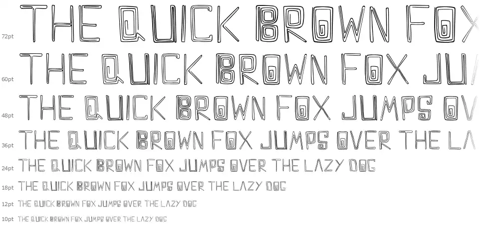 Maze Doodlefont waterfall