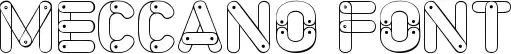 Meccano Font