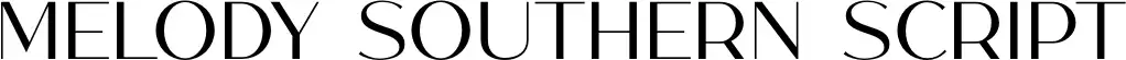 Melody Southern Script