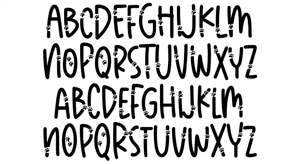 Meow Pawfont specimens