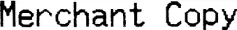 Merchant Copy