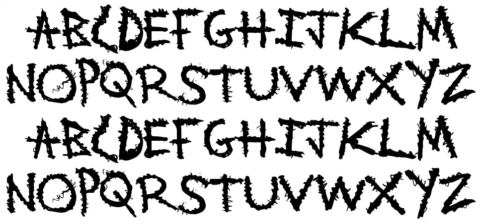 Metal Witchfont specimens