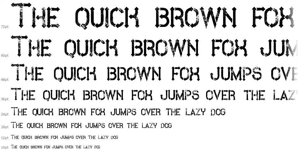 Metro Grungefont waterfall
