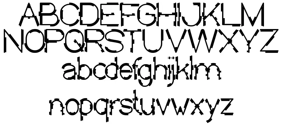 Mick Jaggedfont specimens