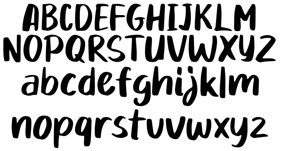 Mikadobyfont specimens