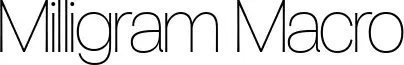 Milligram Macro
