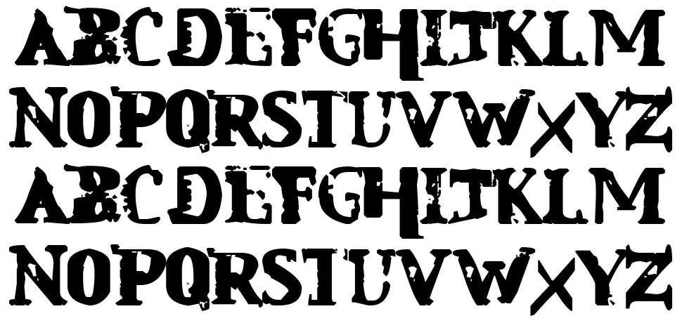 Mindless Self Indulgencefont specimens