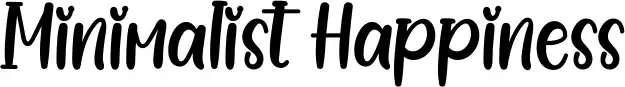 Minimalist Happiness