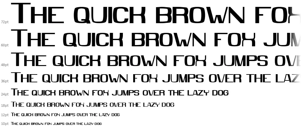 MMX2010font waterfall