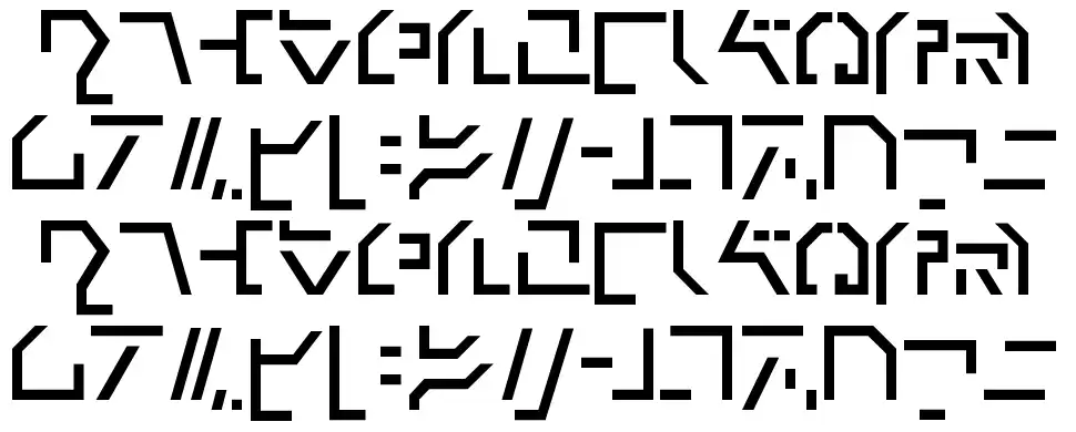 Modern Cybertronicfont specimens