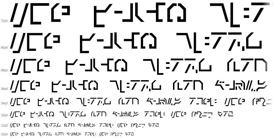 Modern Cybertronicfont waterfall