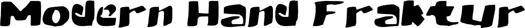 Modern Hand Fraktur