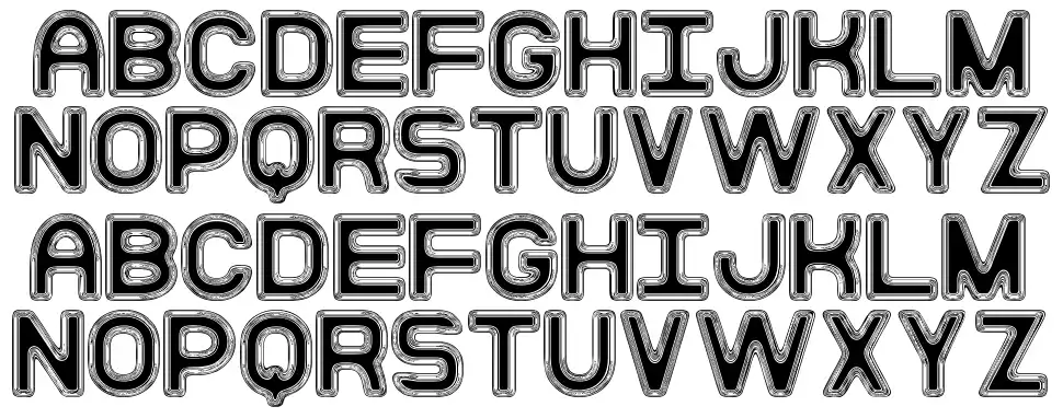 Moderna Disco Stfont specimens