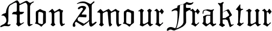 Mon Amour Fraktur