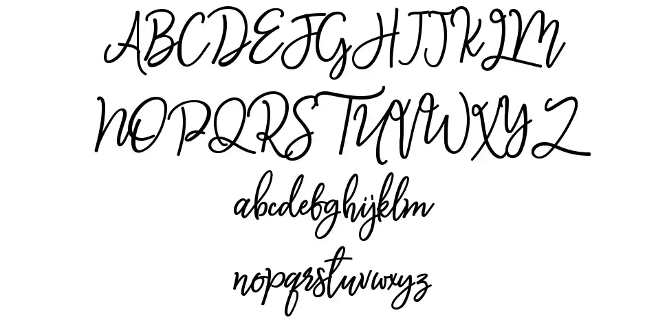 Monalisa Scriptfont specimens