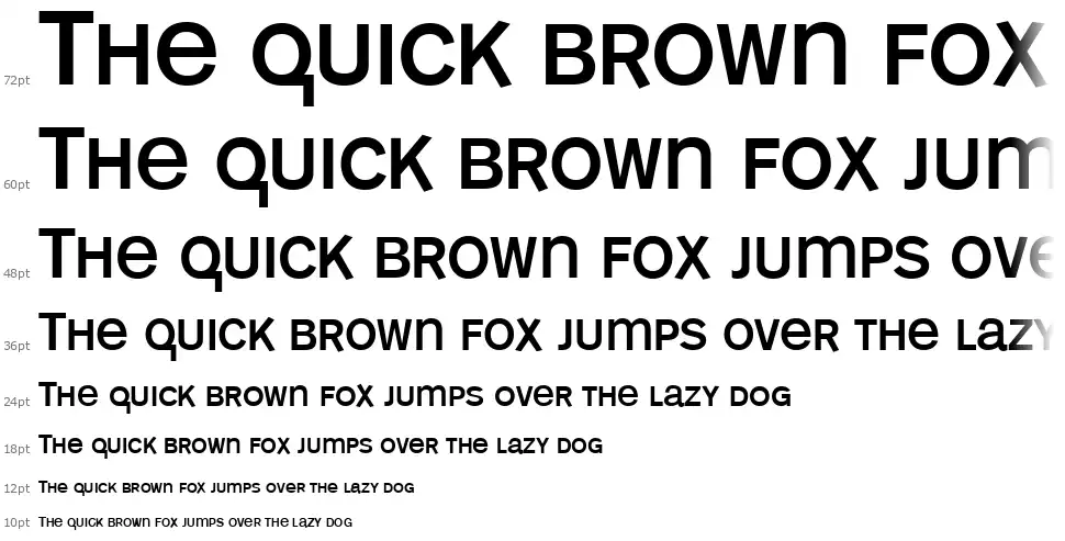 Mono Alphabetfont waterfall