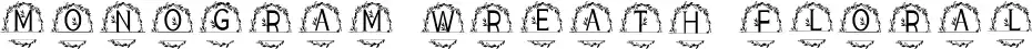 Monogram Wreath Floral