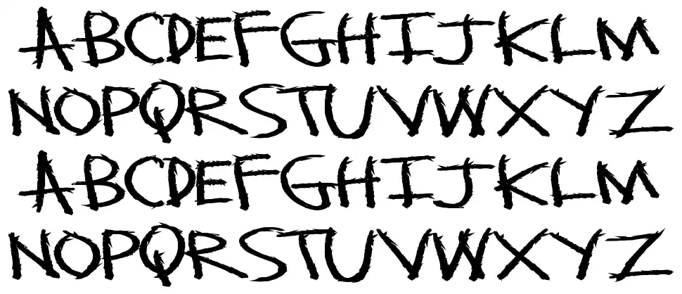 Monster Slashfont specimens