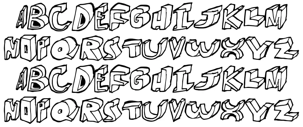 More Dimensionfont specimens